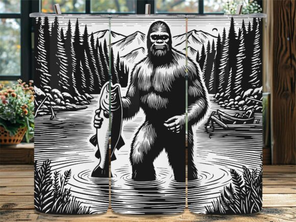 Bigfoot Catching Big Fish: Graphics and Crafts
