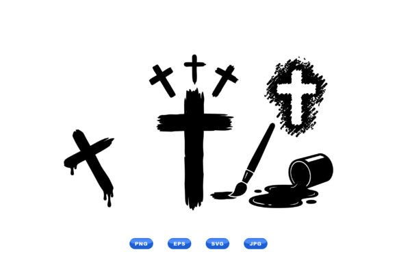 Brush Stroke Cross Clipart Review