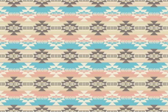 Colorful Aztec Seamless Pattern for Editorial Graphics and Web Design