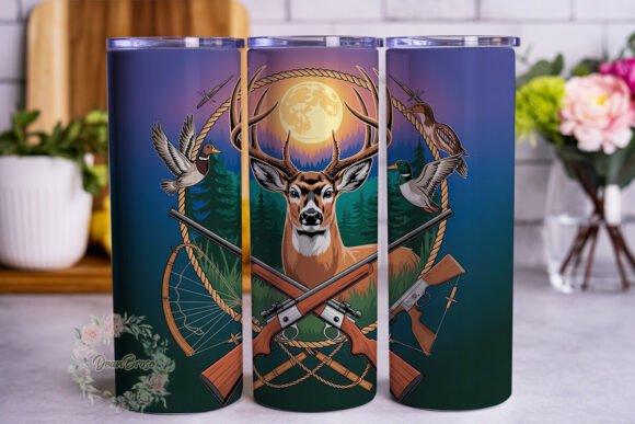 Deer Hunter’s Forest 20oz Tumbler Wrap: Graphics for Real Projects