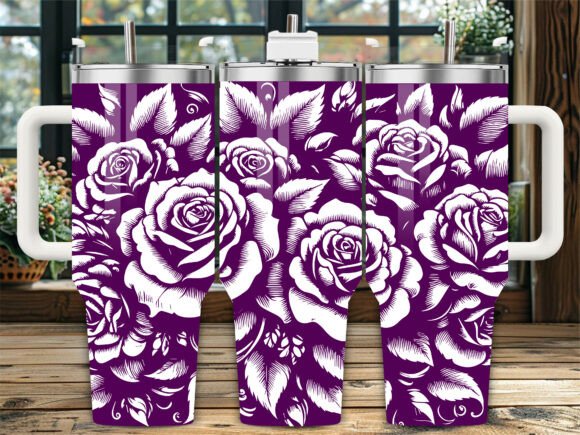 Detailed Roses Graphics for Crafts Projects