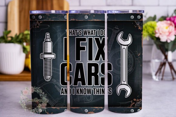 Industrial Mechanic 20oz Tumbler Wrap Graphics