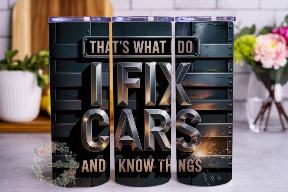 Mechanic Quote 20oz Tumbler Wrap