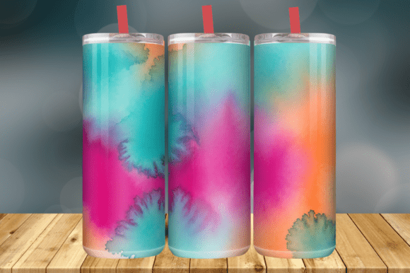 Neon Pink Teal Gradient Ombre Vibrant