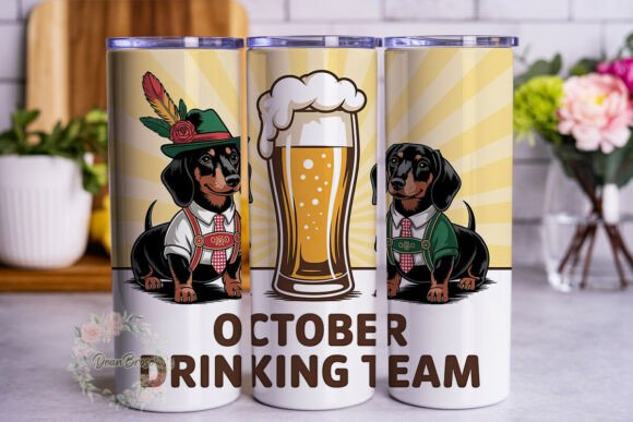 Oktoberfest Dachshund Beer 20oz: Graphics & Tumbler Wraps