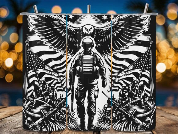 Soldier American Eagle Graphics for Crafts