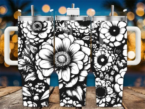 Zinnia Daisy Flowers: Graphics for Crafts & Small Business Branding